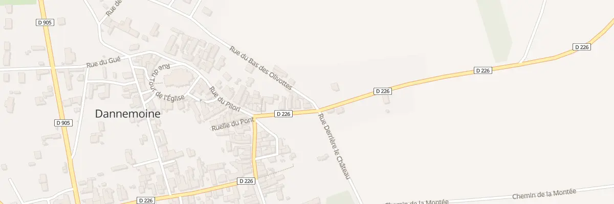 Plan du 1 Rue du Bas des Olivottes à Dannemoine