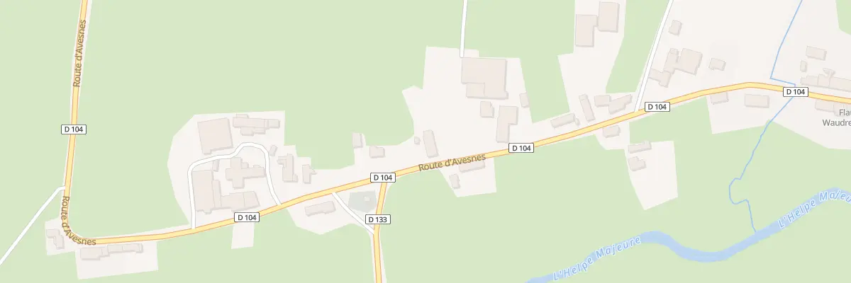 Plan du 12 Rte d’Avesnes à Flaumont-Waudrechies