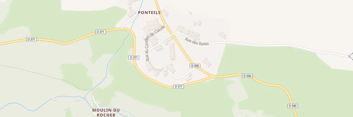 Plan du 5169A Ponteils à Saint-Martin-de-Fugères