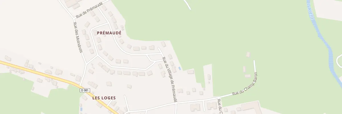 Plan du 3 Rue du Village de Premaude à Luzy