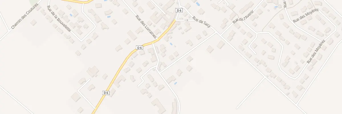 Plan du 1 Rue de Sacy aux Mesneux