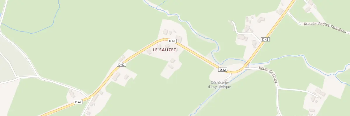 Plan du 211 Le Sauzet à Issy-l’Évêque