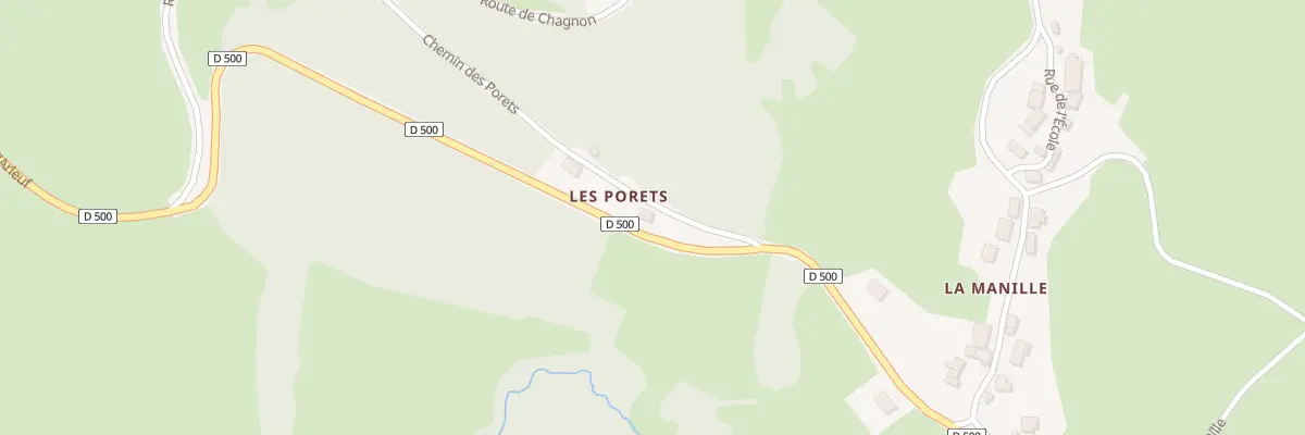 Plan du 6 Che des Porets à Corancy