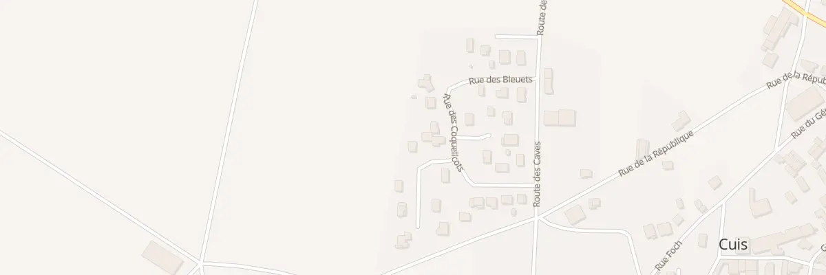 Plan du 4 Rue des Boutons d’Or à Cuis