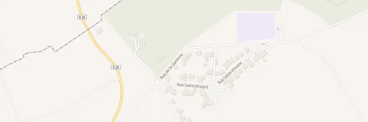 Plan du 2 Rue de la Garenne à Écueil