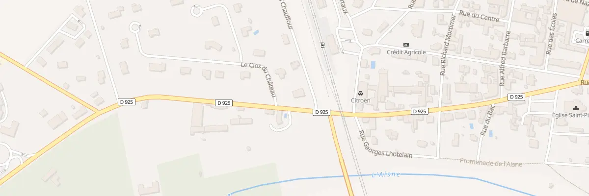 Plan du 1 Che du Chauffour à Villeneuve-sur-Aisne