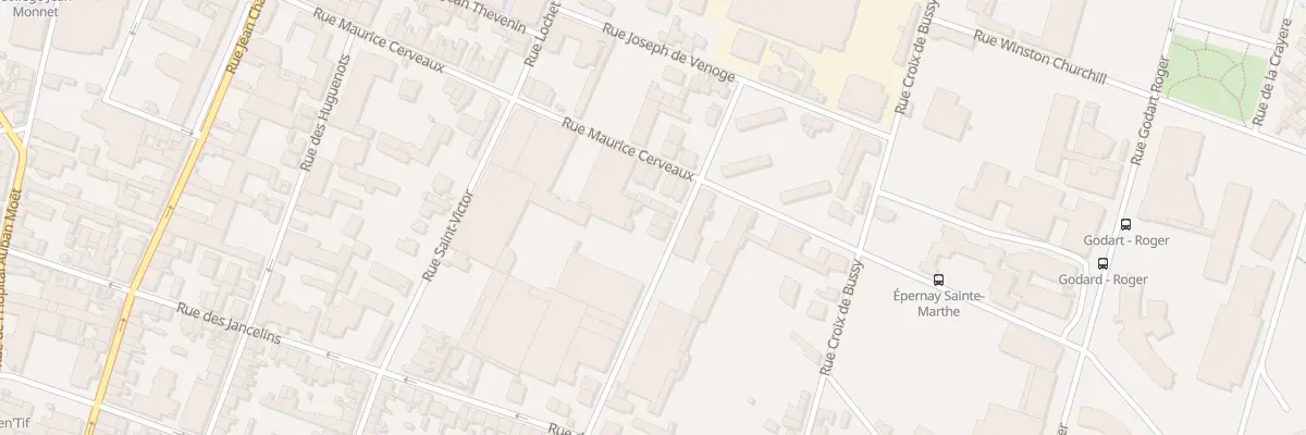 Plan du 10 Rue Gaston Burtin à Épernay
