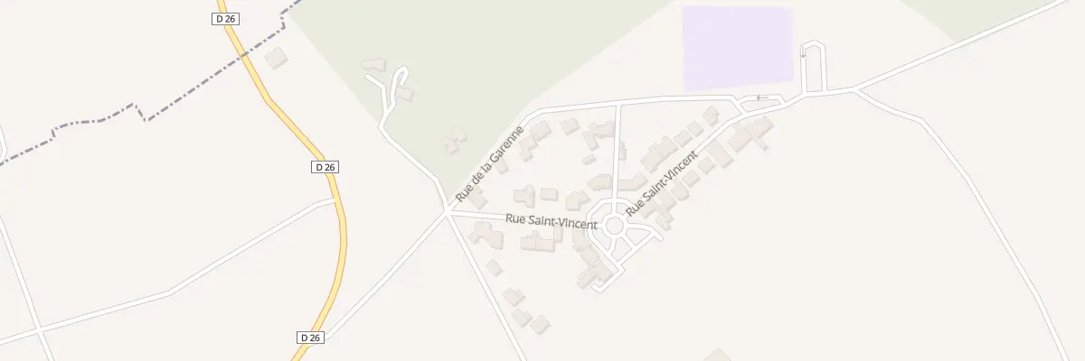 Plan du 5 Rue Saint Vincent à Écueil