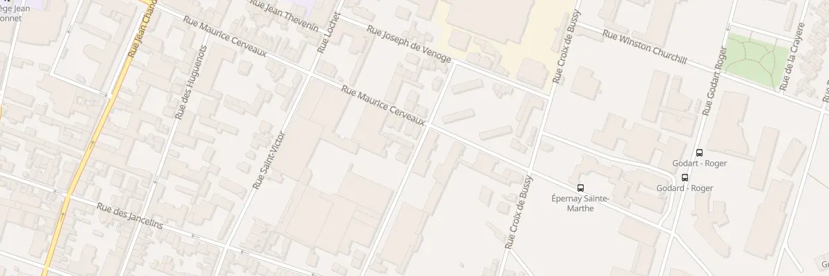 Plan du 8 Rue Gaston Burtin à Épernay