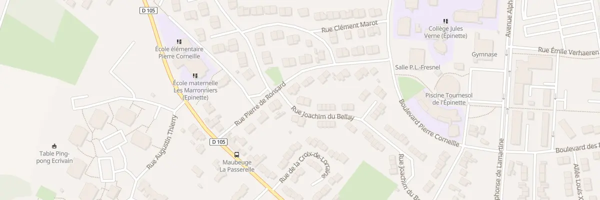 Plan du 24 Rue Joachim du Bellay à Maubeuge