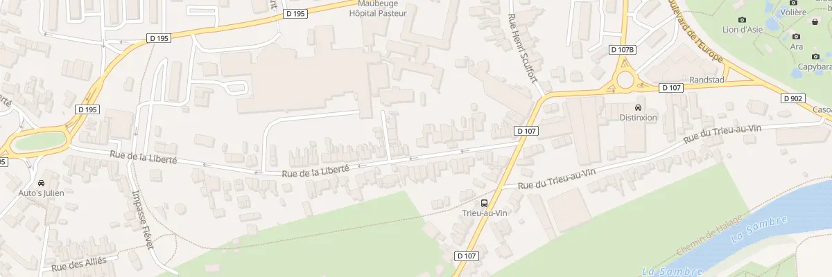 Plan du 18 Rue de la Liberté à Maubeuge