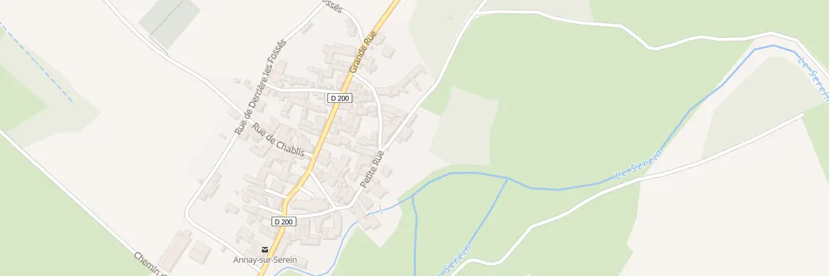 Plan du 2 Rue de la Porte de la Noue à Annay-sur-Serein