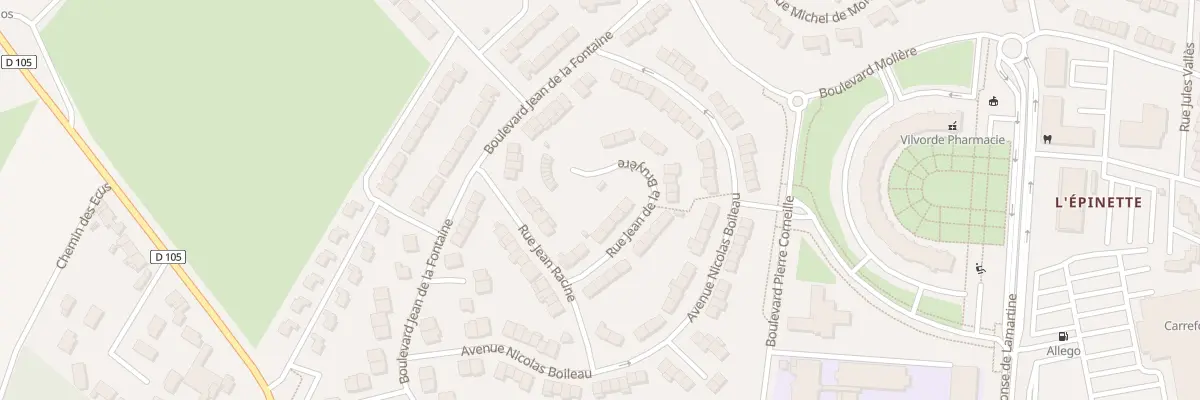 Plan du 9 All Jean de la Bruyere à Maubeuge