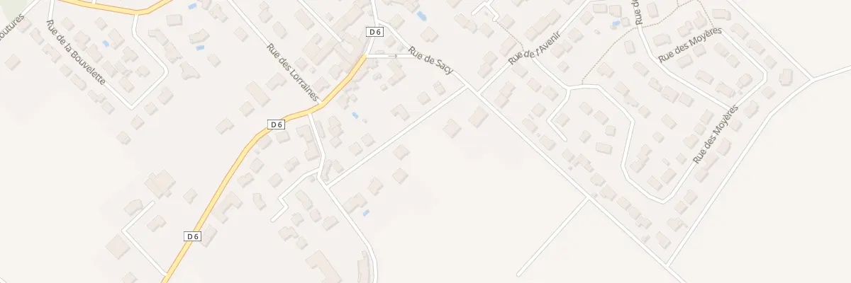 Plan du 6 Rue de Sacy aux Mesneux