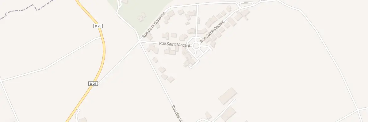 Plan du 12 Rue Saint Vincent à Écueil
