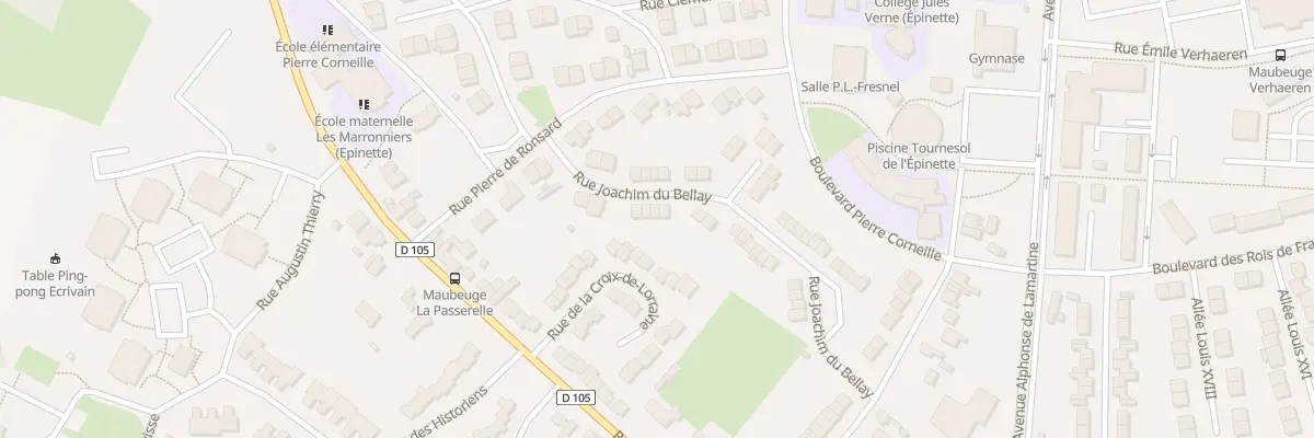 Plan du 31 Rue Joachim du Bellay à Maubeuge