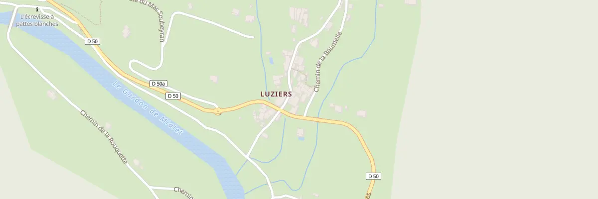 Plan du 3071 Rte de Générargues à Mialet