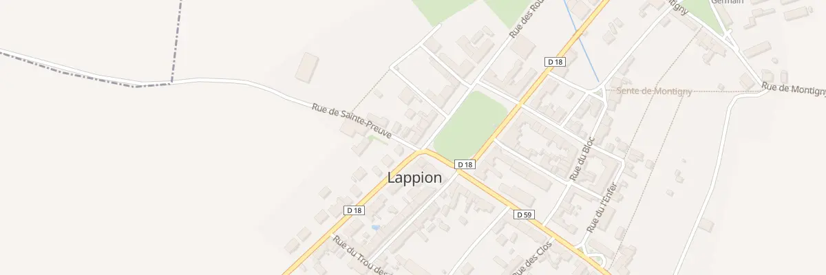 Plan du 2 Rue de Ste Preuve à Lappion