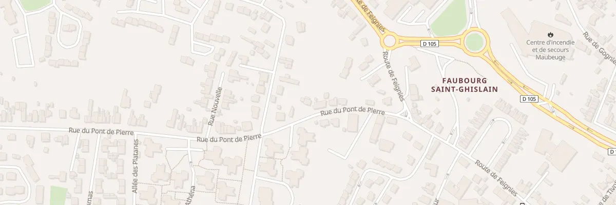 Plan du 18 Rue du Pont de Pierres à Maubeuge