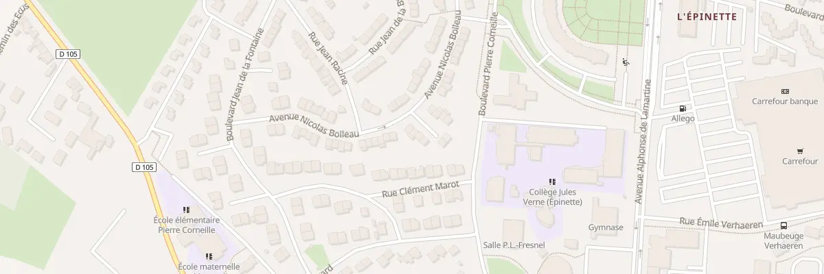 Plan du 36 Av Nicolas Boileau à Maubeuge