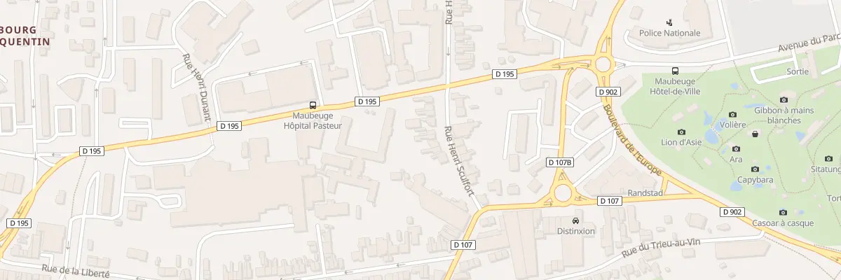Plan du 15 Rue Henri Sculfort à Maubeuge