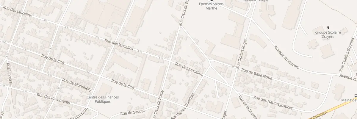 Plan du 127 Rue des Jancelins à Épernay