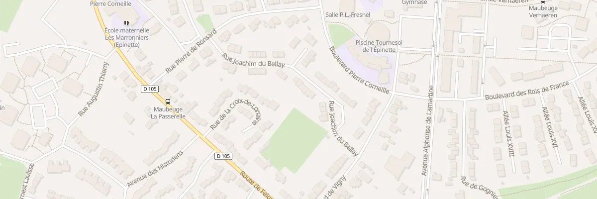 Plan du 13 Rue Joachim du Bellay à Maubeuge