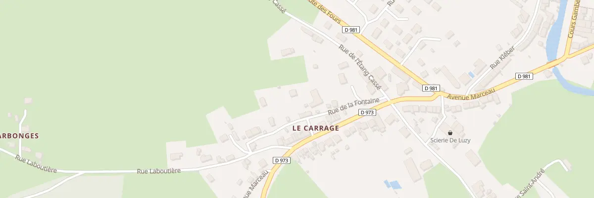 Plan du 12 Rue de la Fontaine à Luzy