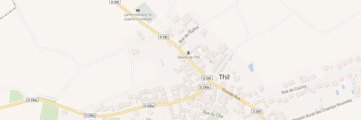 Plan du 25 Grande Rue à Thil