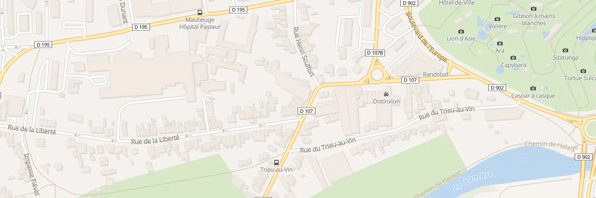 Plan du 6 Rue d’Hautmont à Maubeuge