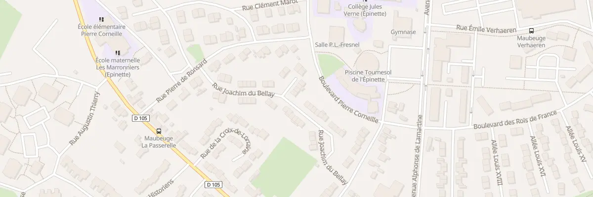 Plan du 26 Rue Joachim du Bellay à Maubeuge