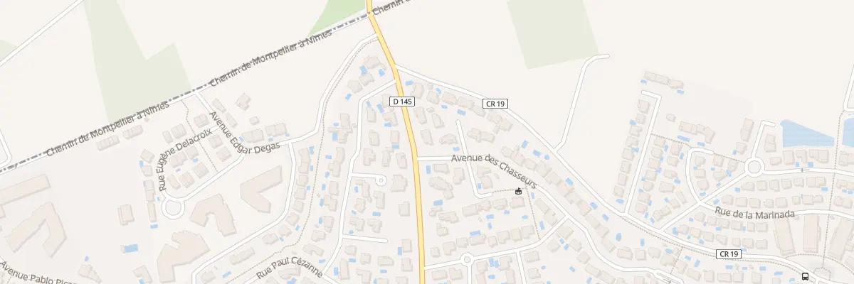 Plan du 990 Av des Costieres à Saint-Aunès