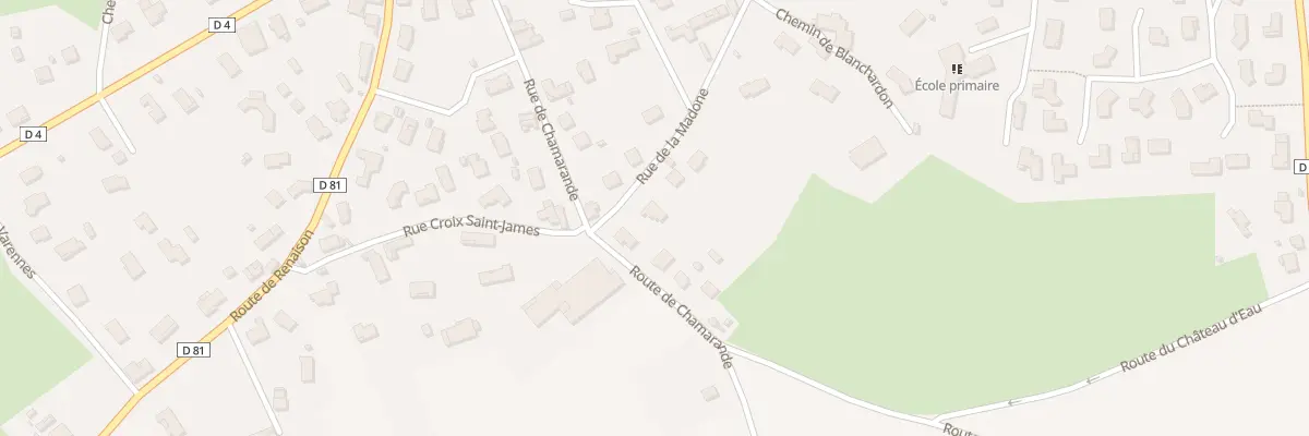 Plan du 389 Rue de la Madone à Saint-Germain-Lespinasse