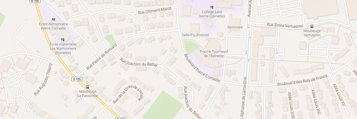 Plan du 32 Rue Joachim du Bellay à Maubeuge