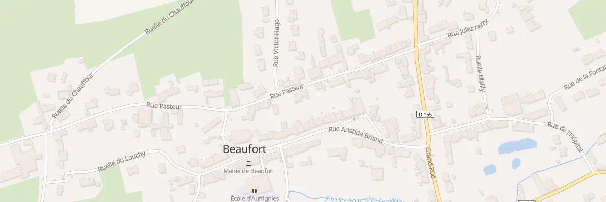 Plan du 23 Rue Pasteur à Beaufort
