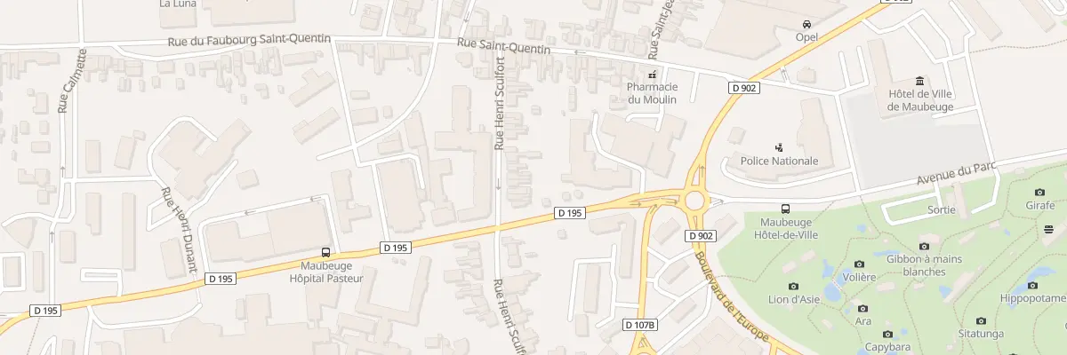 Plan du 36 Rue Henri Sculfort à Maubeuge