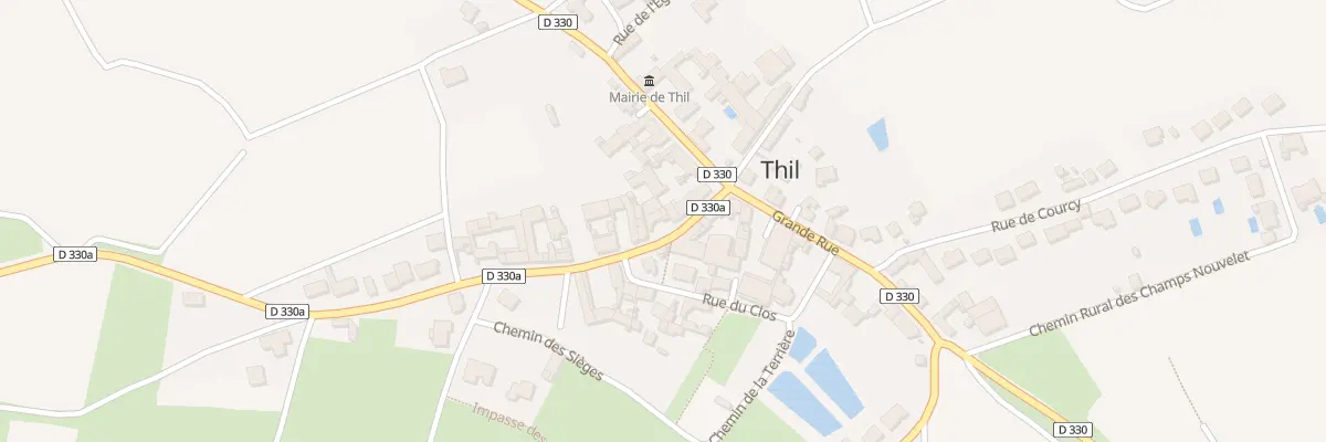 Plan du 2 Rue de la Grande Fontaine à Thil