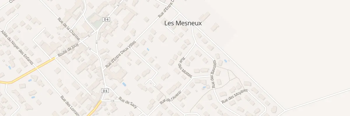 Plan du 6 Rue des Mottes aux Mesneux