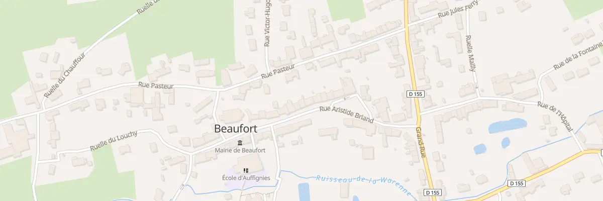 Plan du 12 Rue Aristide Briand à Beaufort