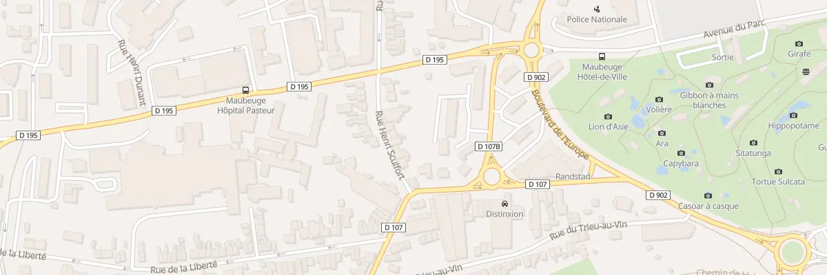 Plan du 16 Rue Henri Sculfort à Maubeuge
