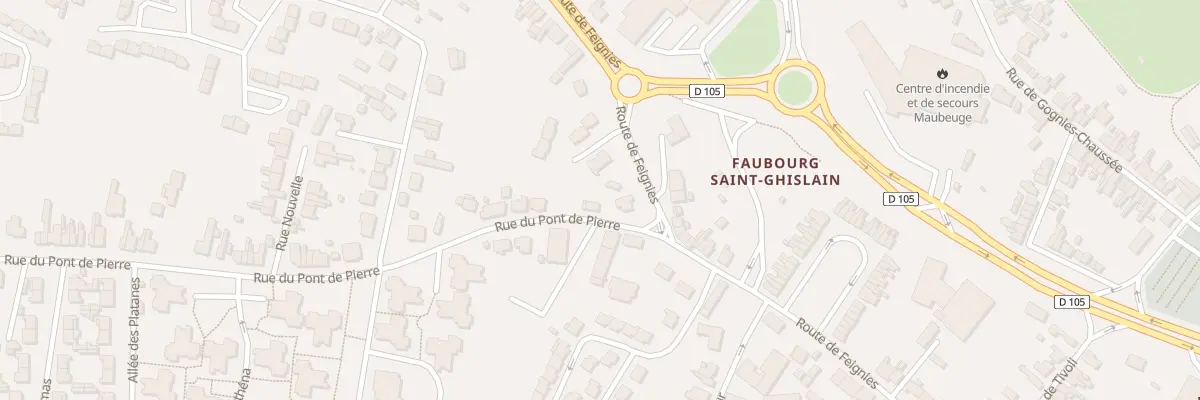Plan du 2 Rue du Pont de Pierres à Maubeuge