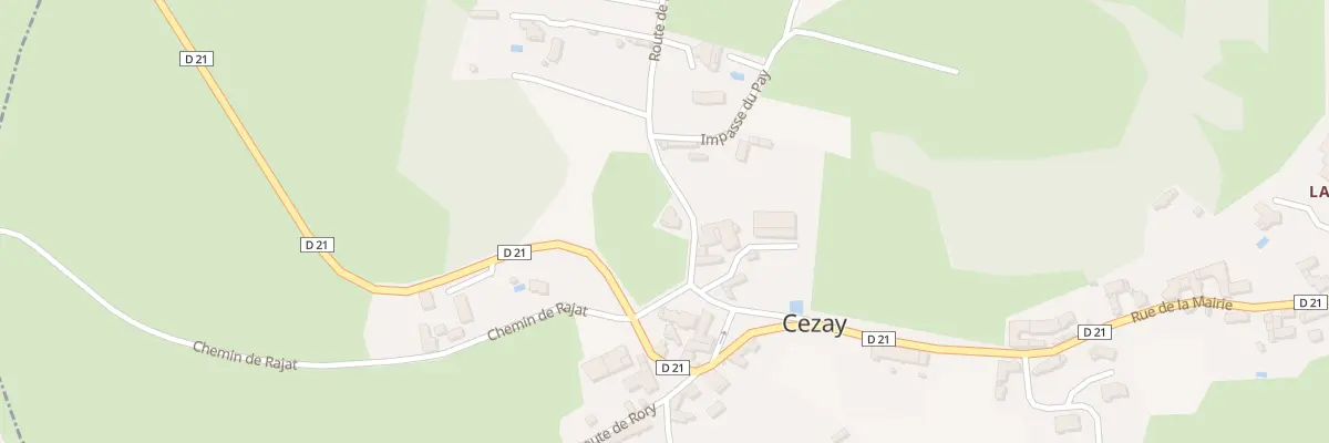 Plan du 87 Rte de Prandière à Cezay