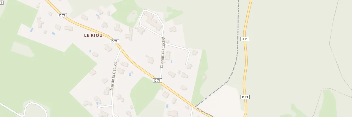 Plan du 2 Che du Cocher à Chaspinhac