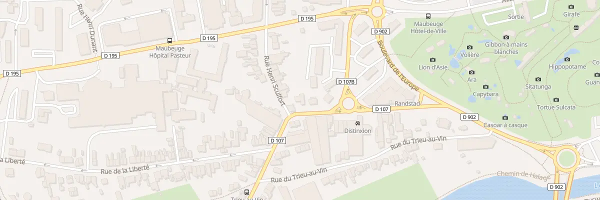 Plan du 202T Rue d’Hautmont à Maubeuge