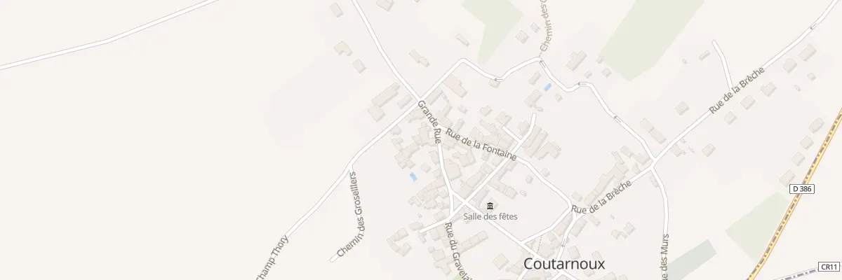 Plan du 43 Gr Grande Rue à Coutarnoux