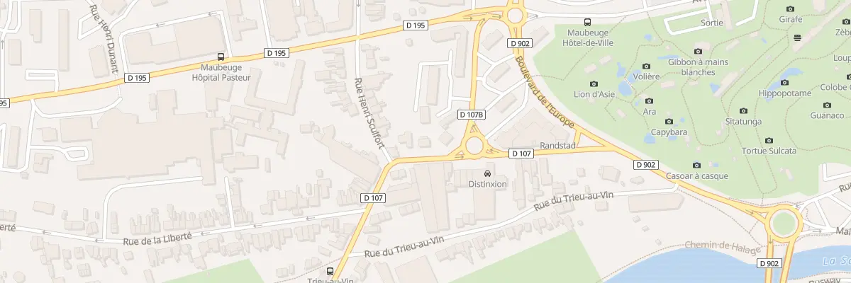 Plan du 2B Rue d’Hautmont à Maubeuge
