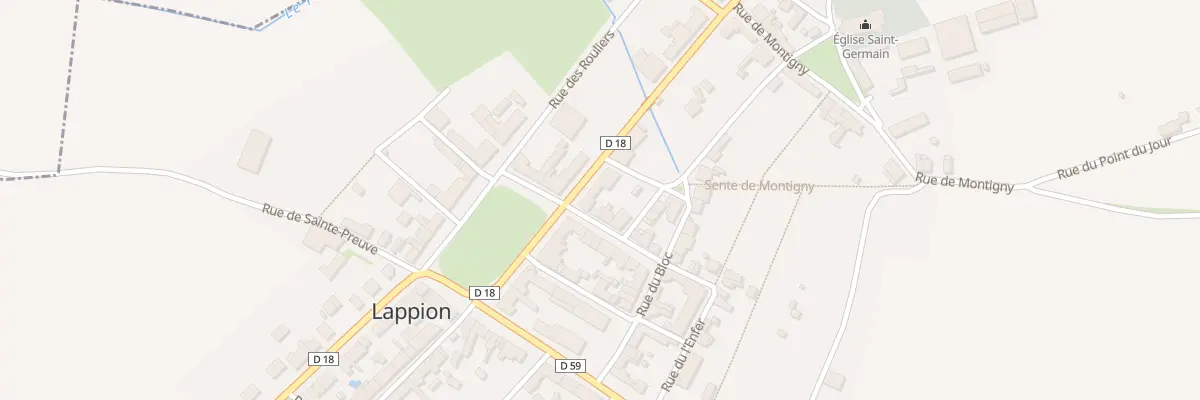 Plan du 2 Rue de Dizy à Lappion