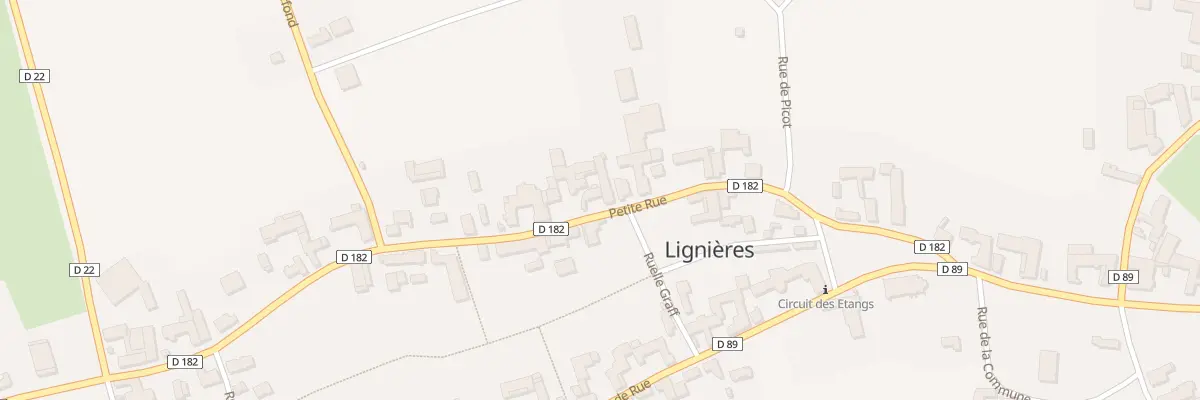 Plan du 14 Ptr Petite Rue à Lignières