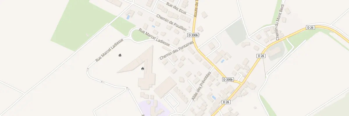 Plan du 1B Che des Fontaines à Saint-Thierry