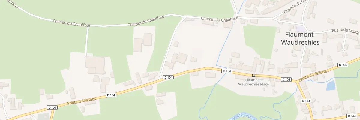 Plan du 32 Rue de la Place à Flaumont-Waudrechies